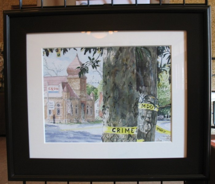 "Church Street Crime Scene" (my title) by Briar Jones