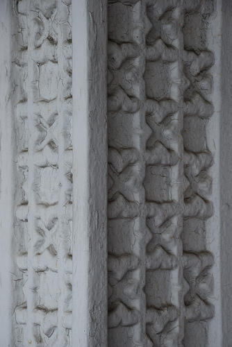 pilaster Just an interesting design on a pilaster on the square, Holly Springs