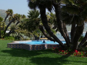 Just a little tiled fountain in the back yard