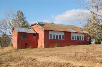 Walthall County Training School (Ginntown School), Tylertown. Built in 1921 to the standardized Rosenwald plan #400