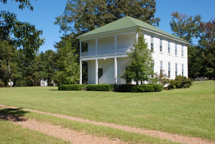 Acona Church, with cemetery in background to right