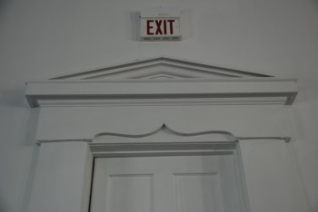 Doorway cornice, Carroll County Courthouse (1878), Carrollton 