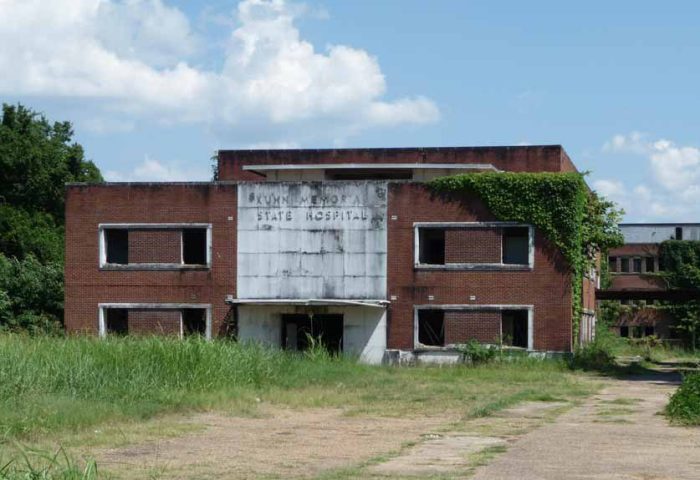 Kuhn Hospital, one of the popular Abandoned Mississippi series.