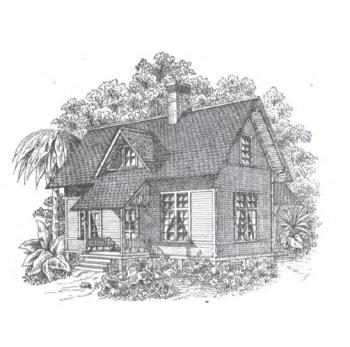 Laborers Cottage on the Estate of J.A. Minniece Esq. Scooba, MS.  Palliser, Palliser & Company, Architects. Built c. 1877.  Image from publication "Palliser's Model Homes" 1883 edition.