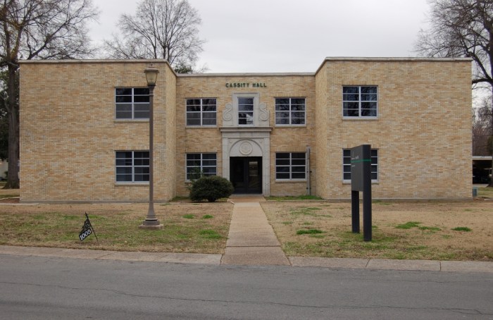 Cassity Hall (1948, R.W. Naef, archt.). Designated Mississippi Landmark July 27, 2012.
