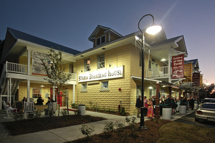 Bay St. Louis Little Theater's new home the "Scafidi House" on opening night 2011.  from http://www.arts.ms.gov/special-projects/2013GAArecipients.php accessed 02-02-2013 