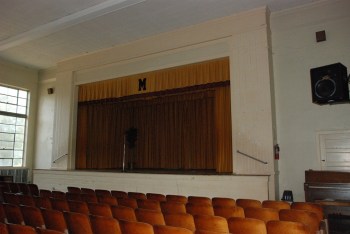 Mendenhall School auditorium (photo courtesy MDAH Historic Resources database, taken 8-4-2011 by Jennifer Baughn, MDAH)