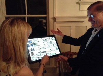 Ken P'Pool enjoys learning about MHT's new educational program, Save My Place.