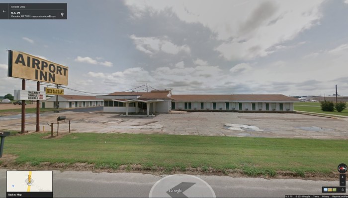 Former Holiday Inn Jr. 2115 U.S. 79,  Camden, Ouachita County, AR.  From Google Street View Accessed 2-27-2014 1