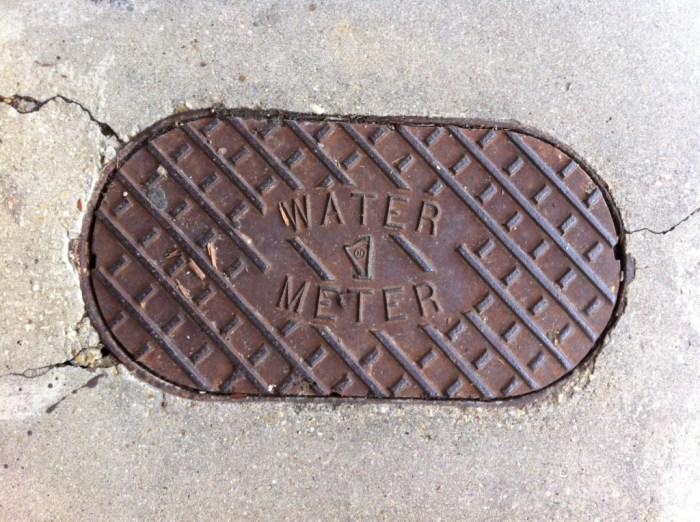 Harper Foundry Water Meter cover, Pascagoula, Jackson County.  May, 2013