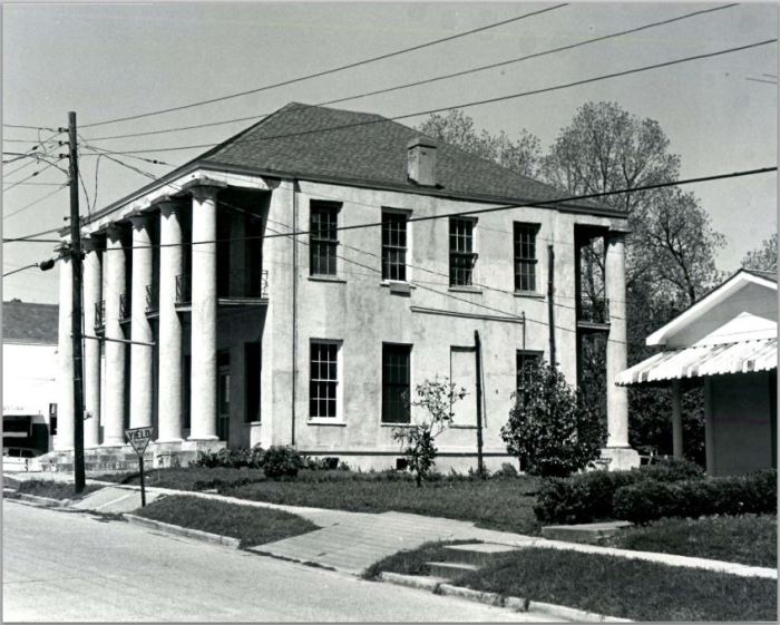 West Feliciana RailRoad Company Office and Bank Gregory B. Free, MDAH April, 1977 from NRN on MDAH HRI accessed 5-13-2014