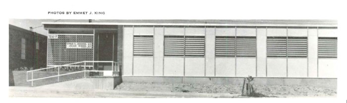 Johnson Wiener office Jackson Hinds Co. Emmet King c1956 Architectural South Sept. 1956