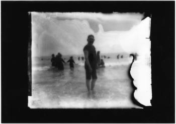 William Percy Stewart "Sidney Stratton." Atlantic City Beach scene. 190- Atlantic City, New Jersey