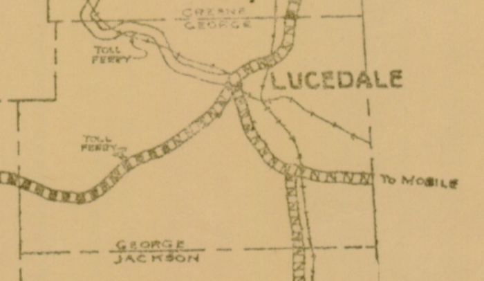 George County MDOT HWY map 1928