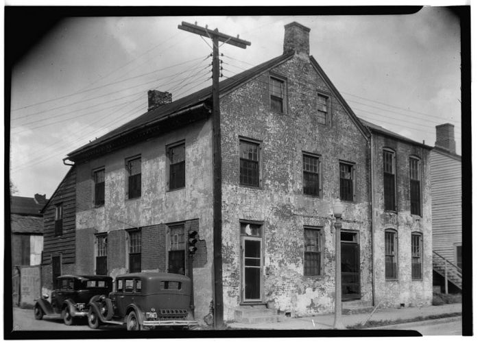 GENERAL FRONT VIEW (SOUTHWEST ELEVATION) - Marschalk Printing Office, Wall & Franklin Streets, Natchez, Adams County, MS. James Butters, Photographer. Mar, 28, 1936.