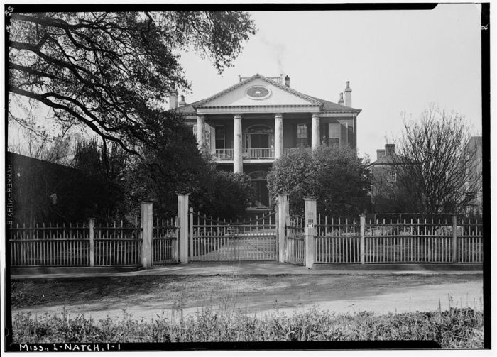 NORTH ELEVATION - Rosalie, 100 Orleans Street, Natchez, Adams County, MS. Ralph Clynne, Photographer, March 29, 1934.