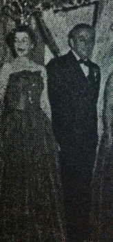 Mr. & Mrs. John Collins. Billikens Carnival Organization Ball Court 1952. Biloxi, Miss.