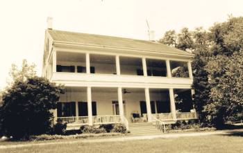 Forest Home Plantation, Wilkinson County (c.1850-March 2015). Individually listed on the National Register in 1982, this Greek Revival I-house with double gallery burned to the ground despite valiant efforts from the volunteer fire department.