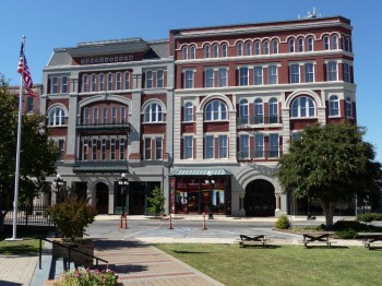 Grand Opera House (left, 1890) and Marks-Rothenberg Building (right, 1889). Both designed by G.M. Torgerson.