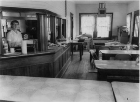 Interior, Hickory Flat cafeteria, Series 1513 School Photographs Scrapbooks, retrieved from Mississippi Department of Archives and History, Online Digital Resources.