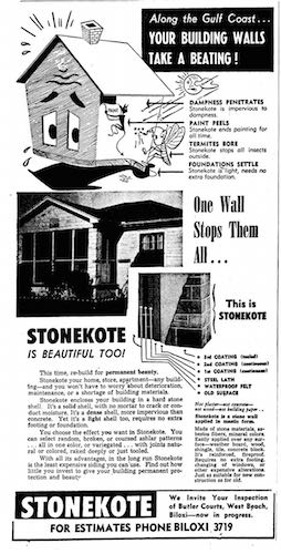 StoneKote on Gulf Coast in 1950s