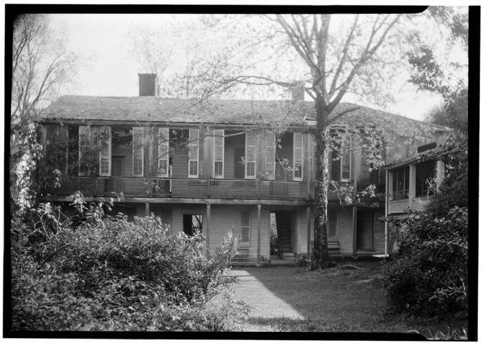 FRONT VIEW REAR WING (NORTH ELEVATION) - Hope Farm (Villa), Auburn Avenue & Homochitto Street, Natchez, Adams County, MS. James Butters, Photographer April 8, 1936.