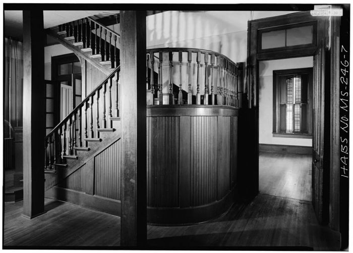 MS-246-1. Skipwith House, University of Mississippi, Interior, First Floor. March 1975, Jack E. Boucher, HABS Photographer.