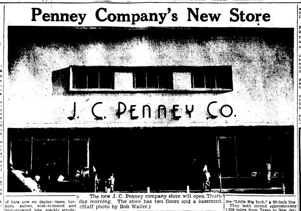 J C Penney Co Hattiesburg 1946