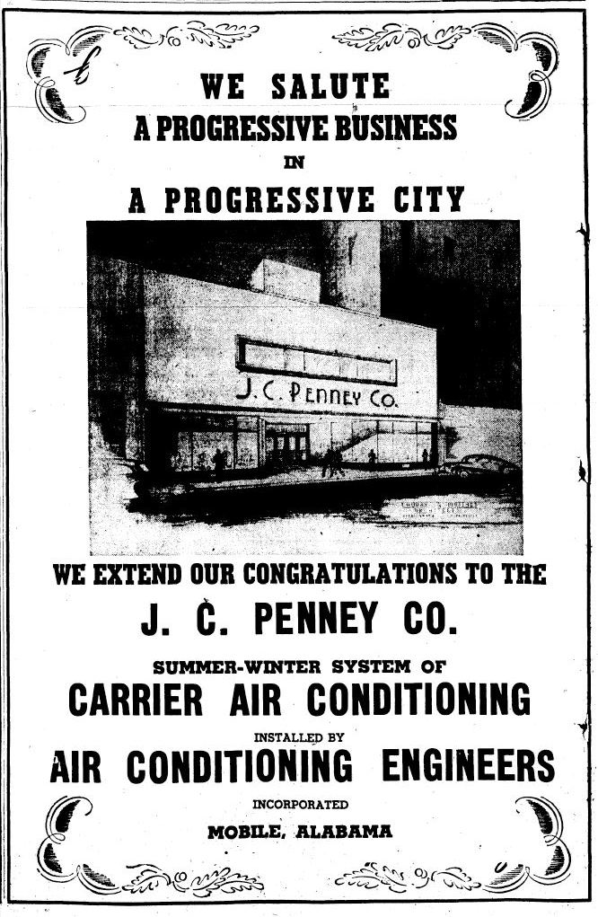 J C Penney Co Hattiesburg AC ad 1946