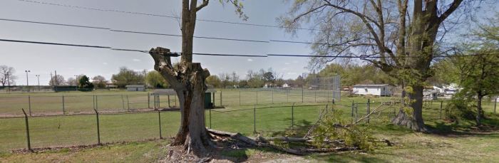 Athletic Fields, School Street Tunica School (White) complex Tunica, Tunica County google streetview April 2014
