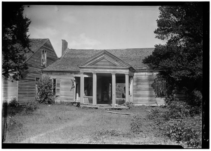 Front (West Elevation), August 25, 1936, James Butters, HABS photographer.