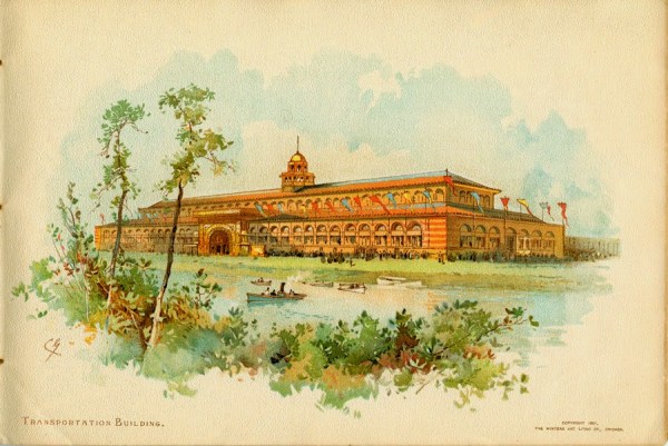 Transportation Building. Worlds Colombian Exhibition, Chicago Il. Adler & Sullivan Architects 1893