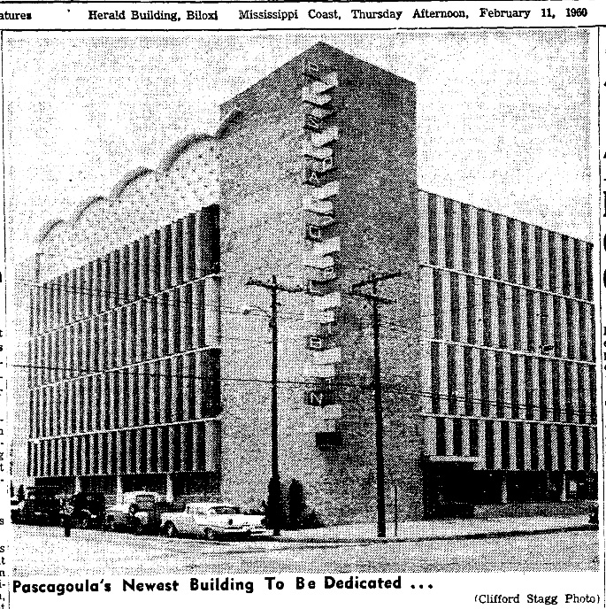 Point Bank Building Newspaper Clippings: Wiring the Pascagoula-Moss Point Bank, 1960 ...