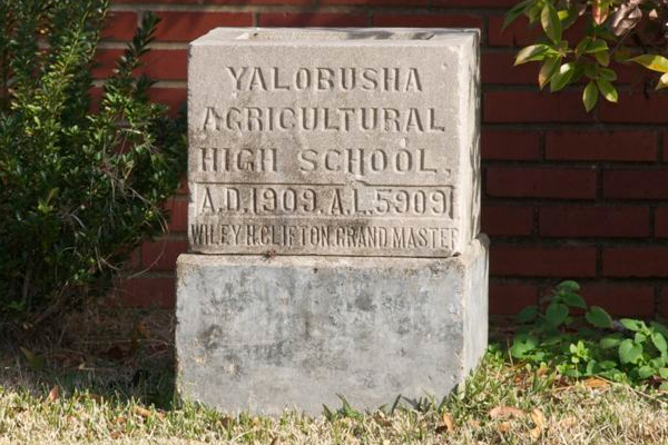 Yalobusha Agricultural HS cornerstone